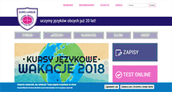 Desktop Screenshot of euro-lingua.com.pl