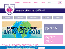 Tablet Screenshot of euro-lingua.com.pl